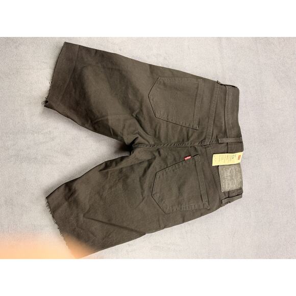 Levi 522 Slim Shorts Mens 30" Black Cutoff NWT - Picture 5 of 11